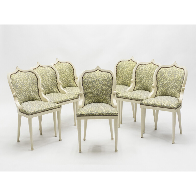 Set of 10 vintage chairs by Garouste & Bonetti 'Palace' 1980