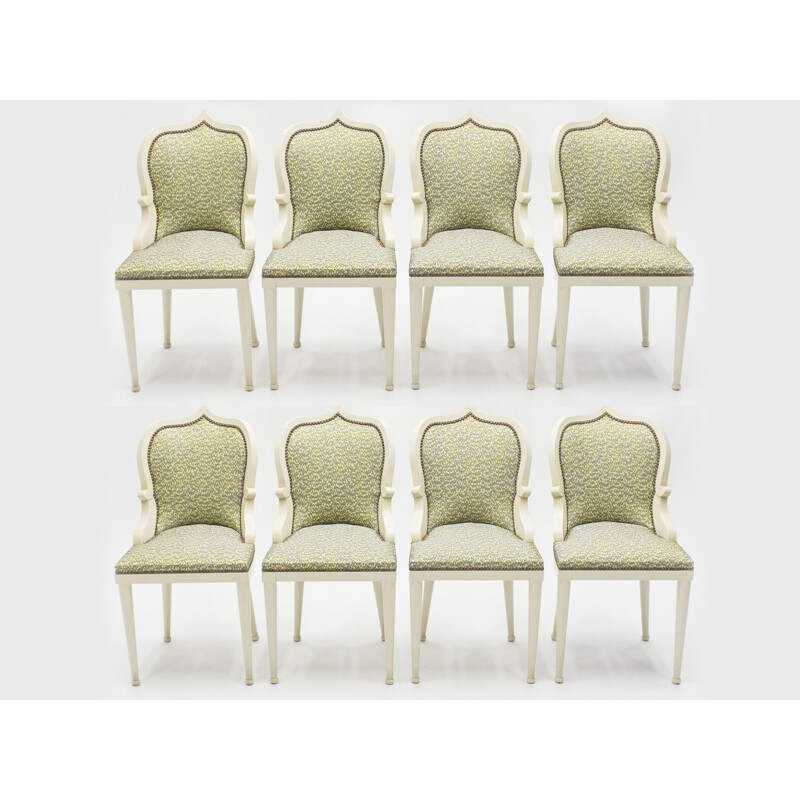 Set of 10 vintage chairs by Garouste & Bonetti 'Palace' 1980