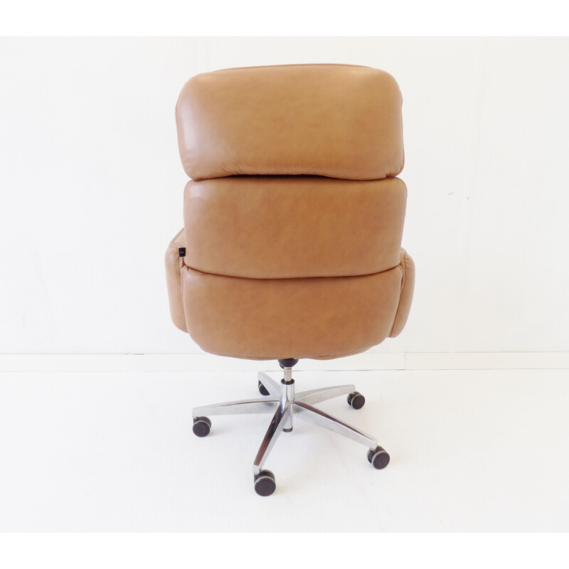 Vintage leather desk chair for Topstar Otto Zapf 1970s