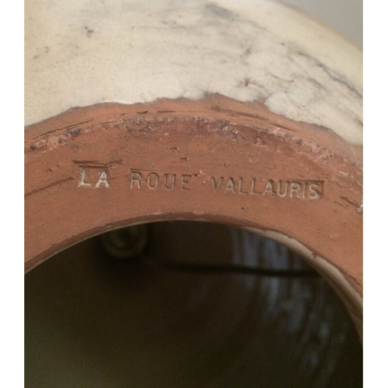 Lampe vintage en céramique Vallauris