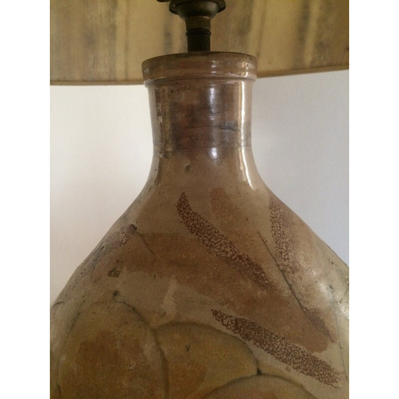 Vintage ceramic lamp Vallauris