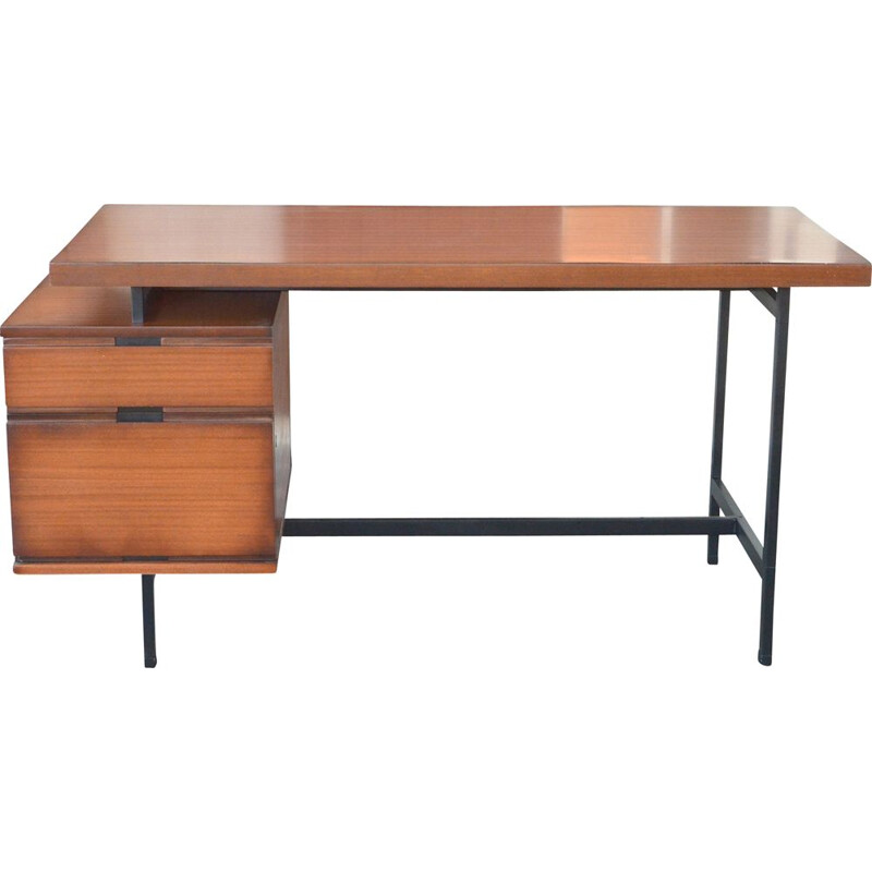 Vintage desk by Pierre Guariche Minvielle edition 1955