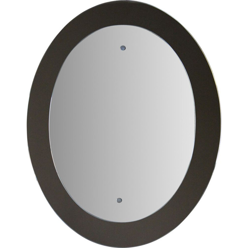 Vintage Oval mirror italian 1960s