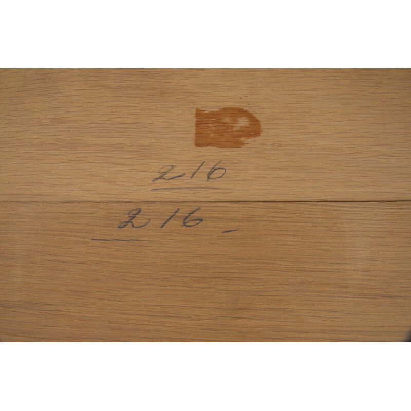 Table d'appoint Vintage de E. Pajamies pour ASKO en chêne 1970