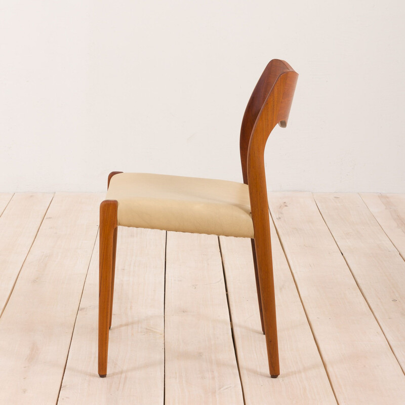 Vintage teak chair model 71, Niels O. Moller Denmark 1950s