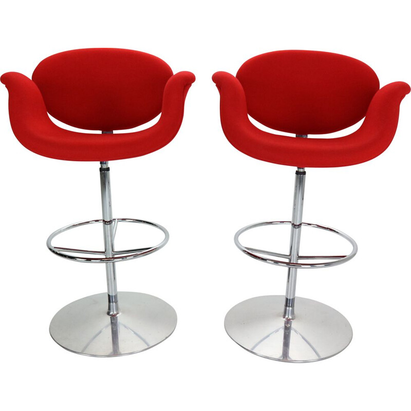 Pair of  "Little Tulip" swiveling barstools by Pierre Paulin and by Artifort, Netherlands 1965