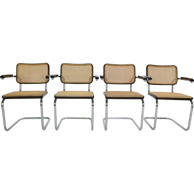 Set of 4 vintage Model-S64 Chairs by Thonet for Marcel Breuer Austria 1929
