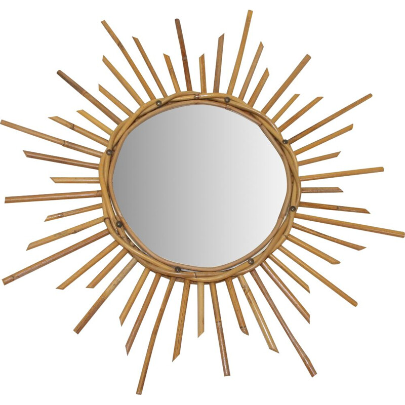 Vintage French sun mirror 1950s