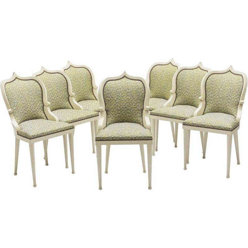 Set of 10 vintage chairs by Garouste & Bonetti 'Palace' 1980