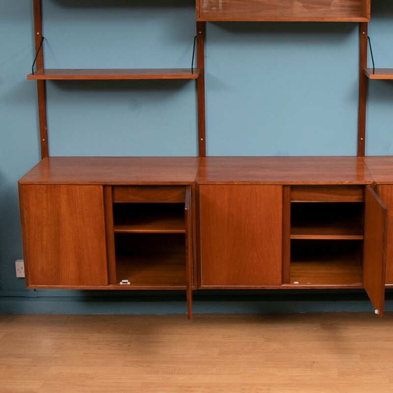 Midcentury Wall Mounted Shelving System by Poul Cadovius Danish 1960s