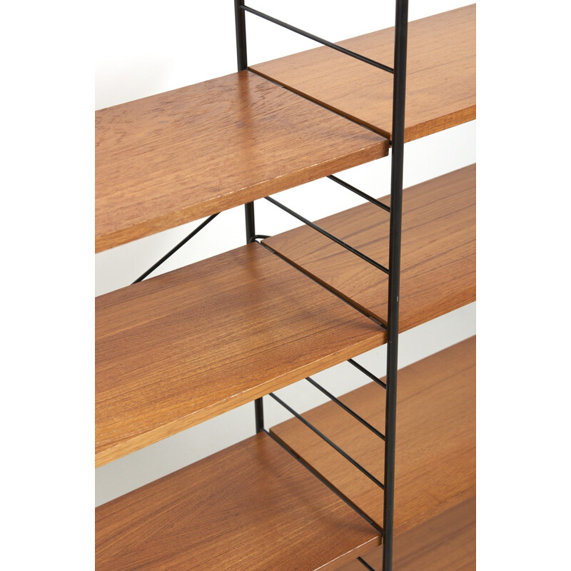 Pair of vintage Shelving systems in Teak by WHB, Germany 1960s