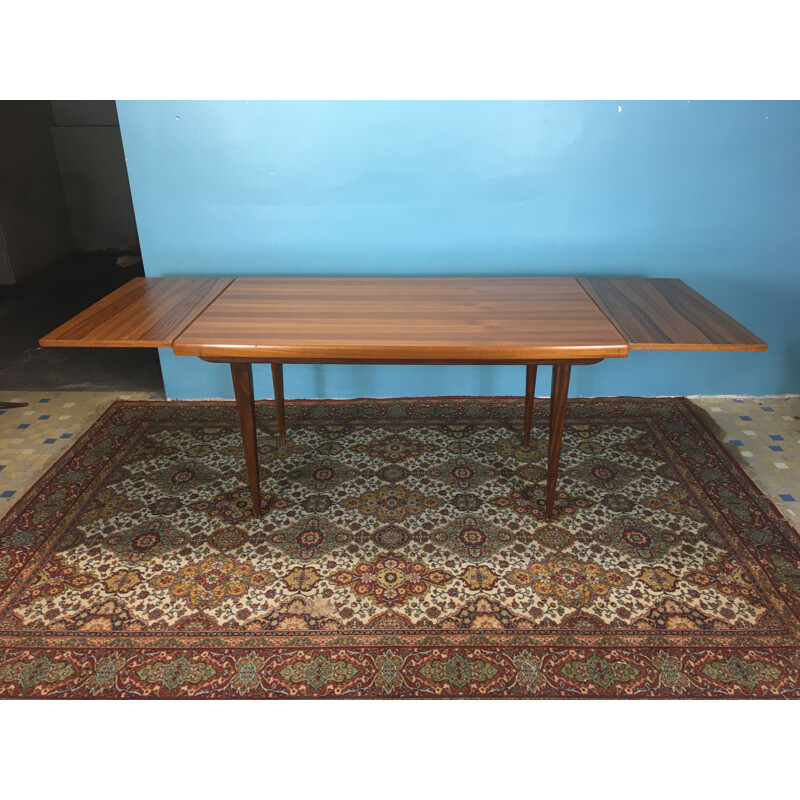 Vintage teak and walnut table 1960