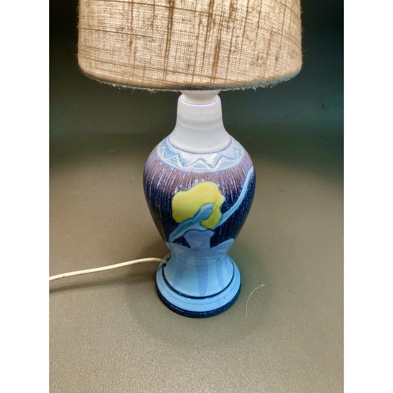 Vintage Scandinavian ceramic lamp 1960