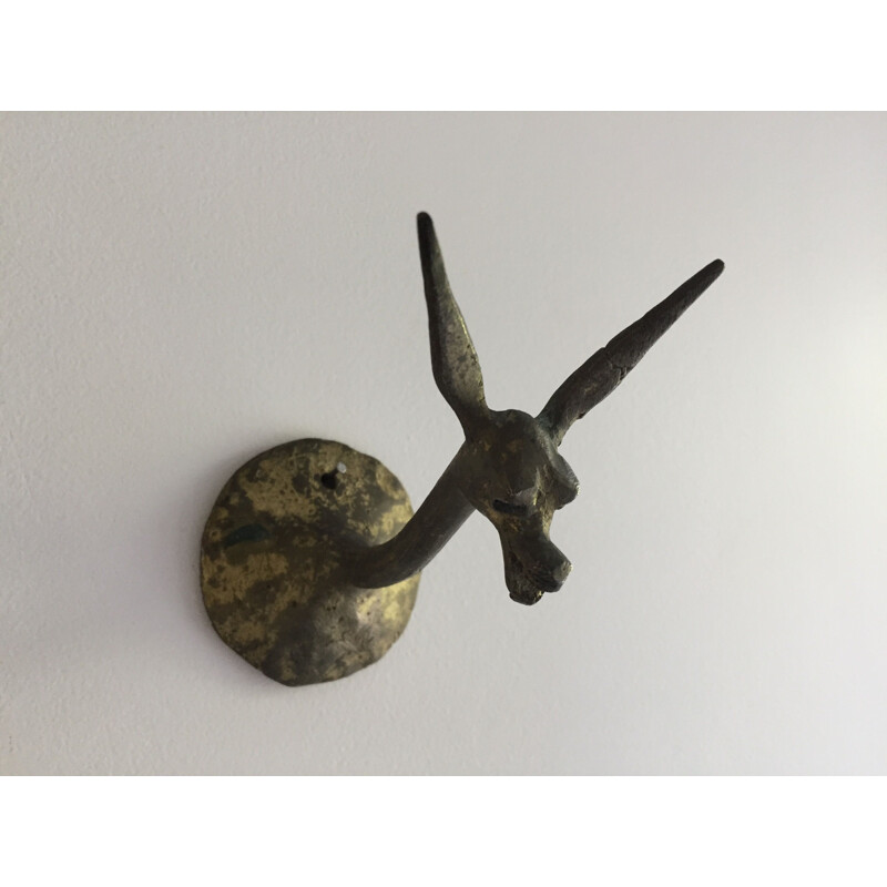 Vintage Wall Decoration Gazelle shape of Wallet in Bronze