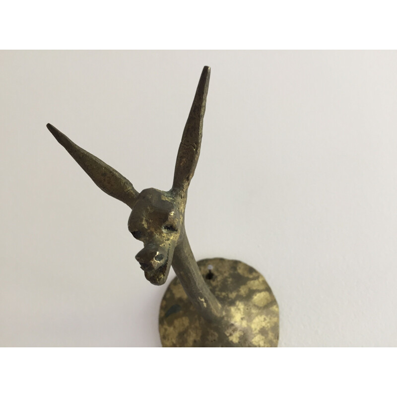 Vintage Wall Decoration Gazelle shape of Wallet in Bronze