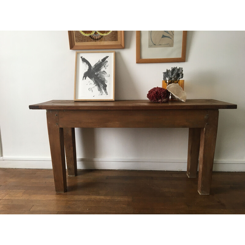 Vintage workbench or 1950's console