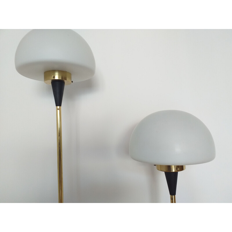 Pair of vintage floor lamps by Josef Hurka for Lidokov, 1970