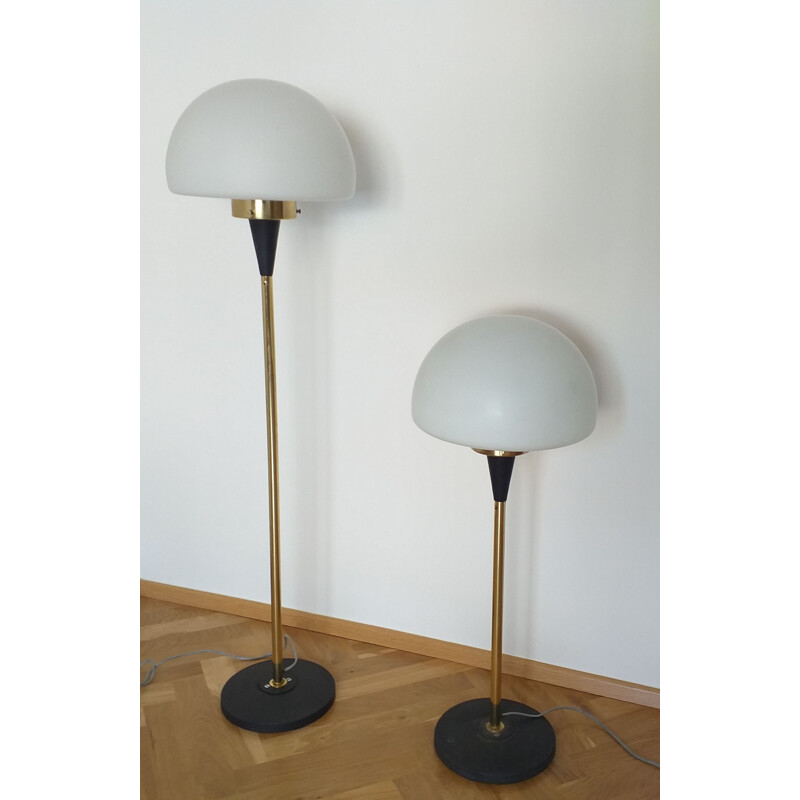 Pair of vintage floor lamps by Josef Hurka for Lidokov, 1970