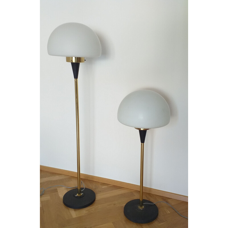 Paire de lampadaires vintage par Josef Hurka pour Lidokov, 1970