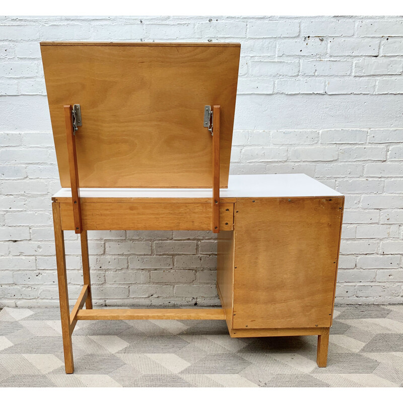 Vintage Dressing Table Desk with Mirror by Stag