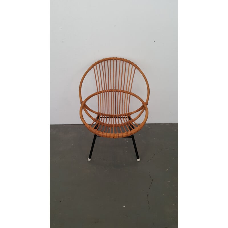 Rohé Noordwolde lounge chair in rattan - 1950s