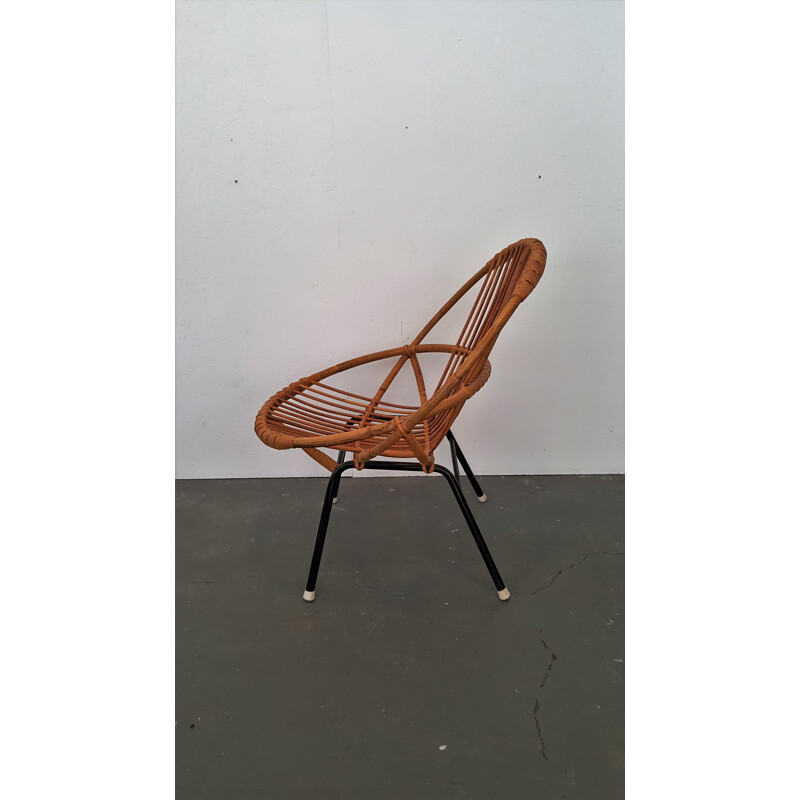 Rohé Noordwolde lounge chair in rattan - 1950s