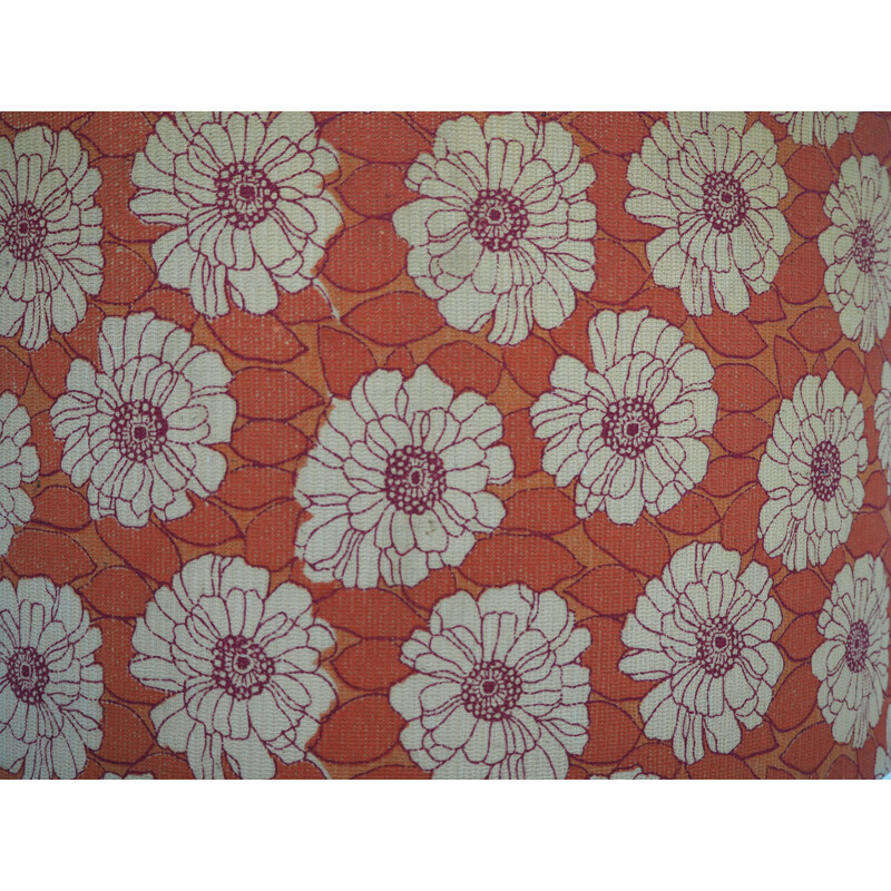 Candeeiro de chão Vintage shadelamp em tecido floral, 1970