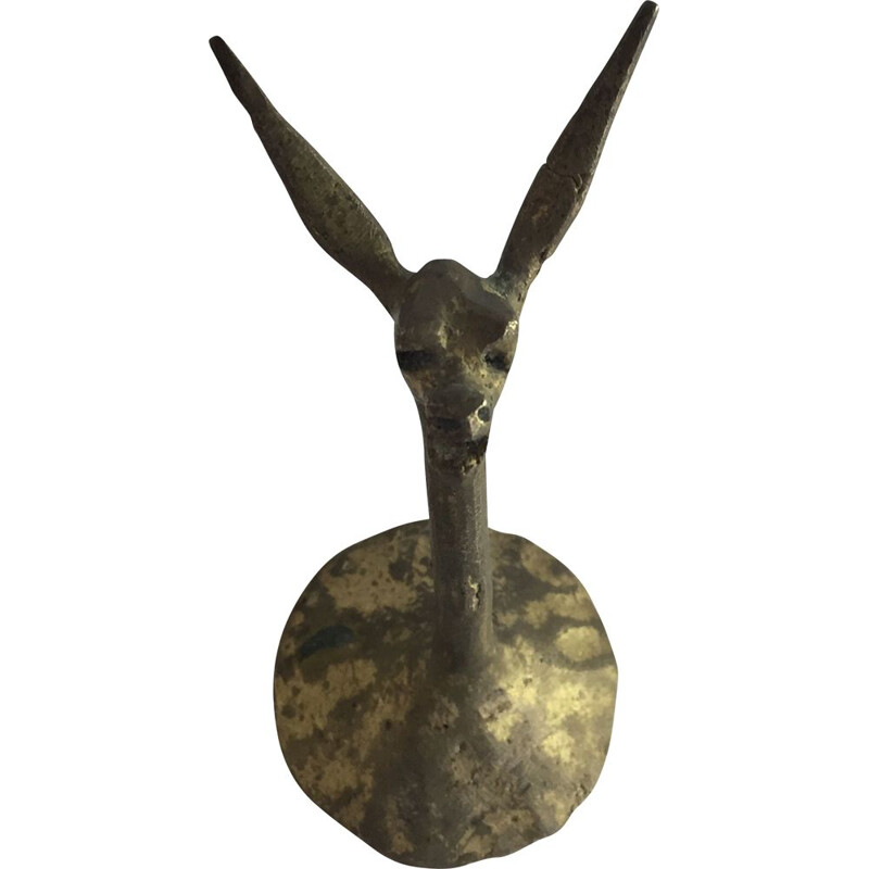 Vintage Wall Decoration Gazelle shape of Wallet in Bronze