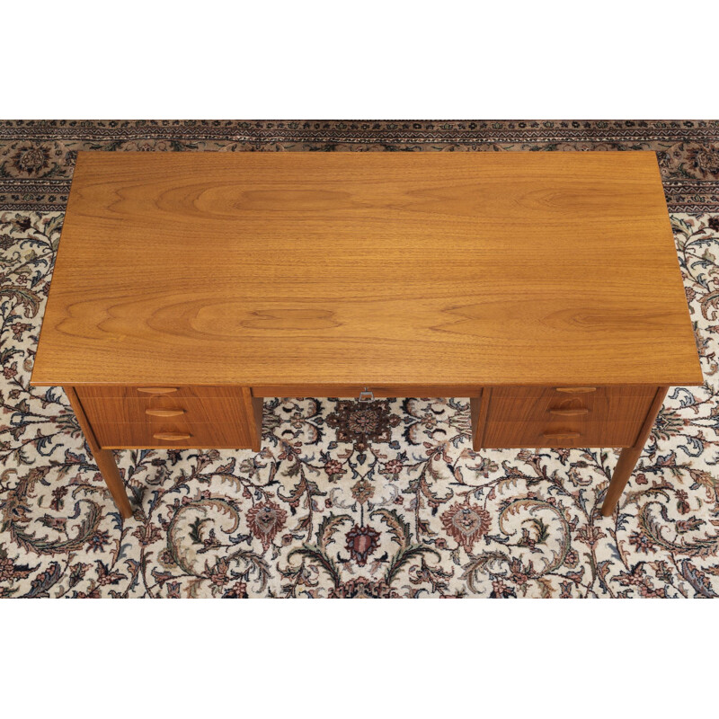 Vintage teak desk Danish 1960s