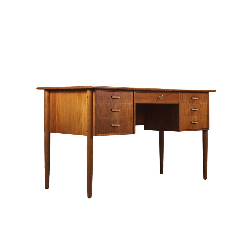 Vintage teak desk Danish 1960s