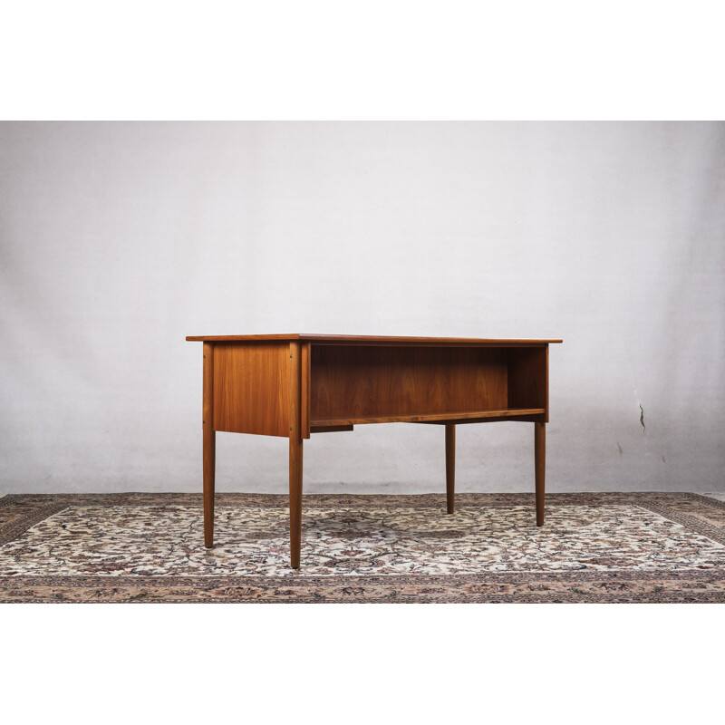 Vintage teak desk Danish 1960s