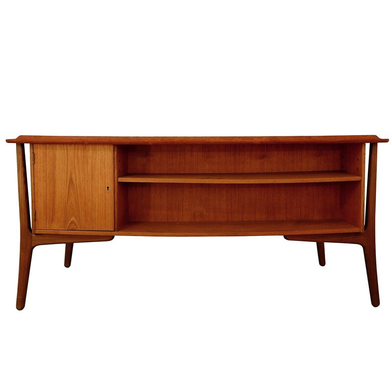 Bureau vintage Sven Aage Madsen en teck pour Sigurd Hansen - Danemark, 1960