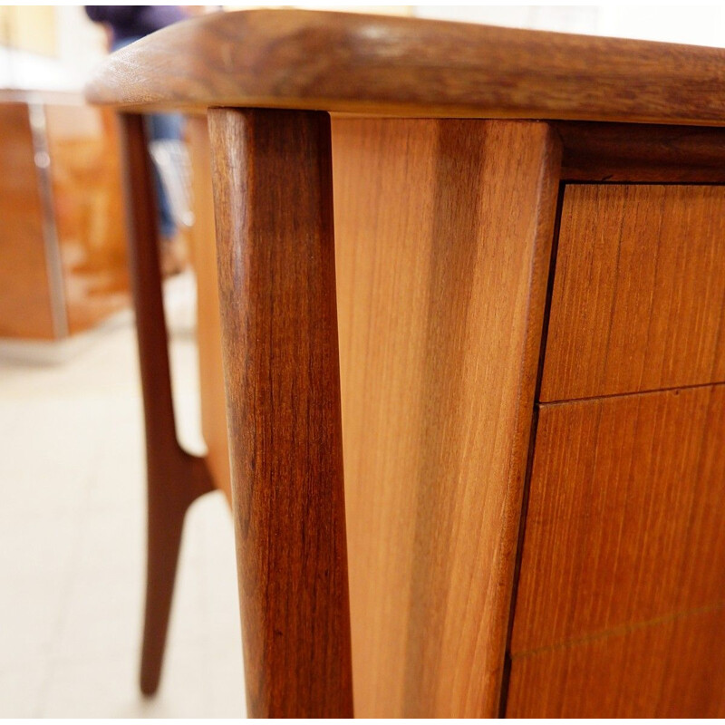 Vintage Sven Aage Madsen teak desk for Sigurd Hansen - Denmark, 1960