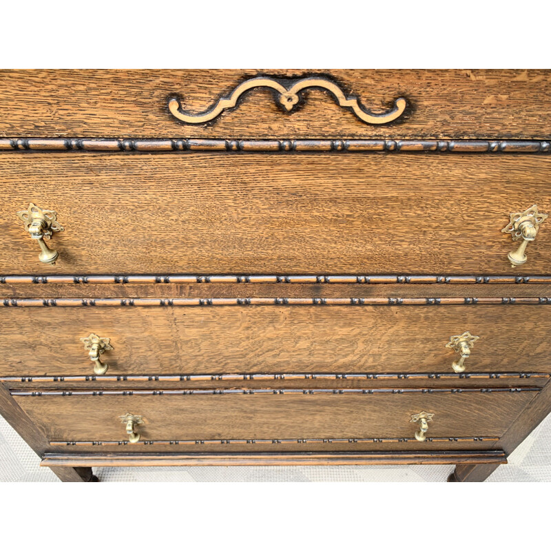 Vintage Chest of Drawers with brass pulls