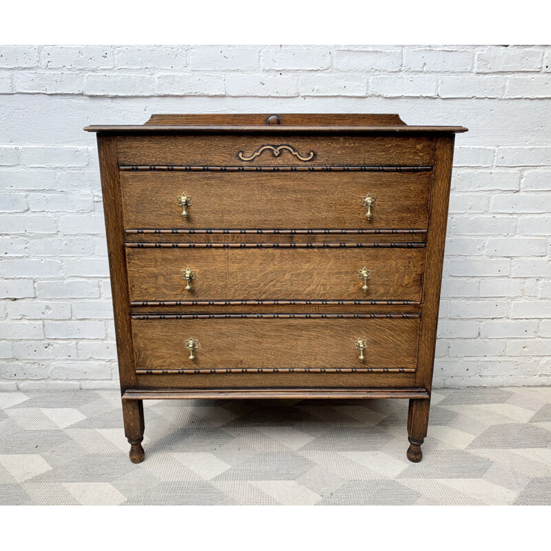 Vintage Chest of Drawers with brass pulls