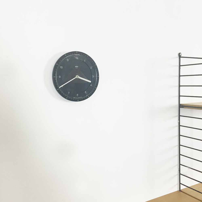 Braun ABW 41 mid-century wall clock, Dietrich LUBS & Dieter RAMS - 1981