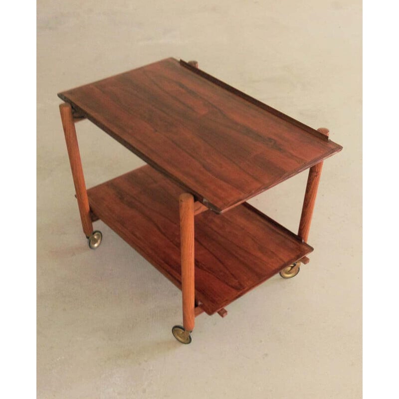 Vintage Modular Rosewood Bar Table Poul Hundevad Danish 1960s 