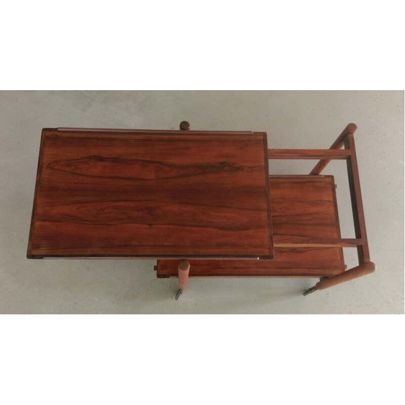 Vintage Modular Rosewood Bar Table Poul Hundevad Danish 1960s 