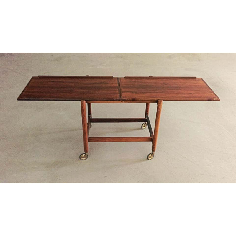 Vintage Modular Rosewood Bar Table Poul Hundevad Danish 1960s 