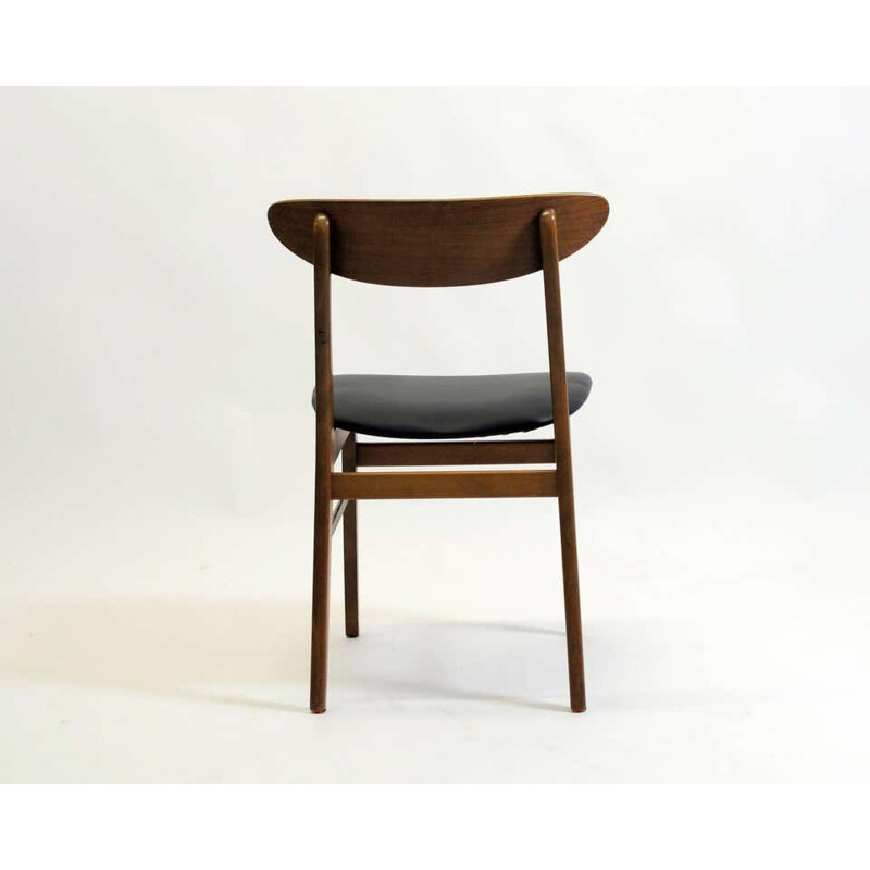 Set of 12 vintage Danish Dining Chairs in Teak and Beech, by Th. Harlev for Farstrup Mobler 1960s