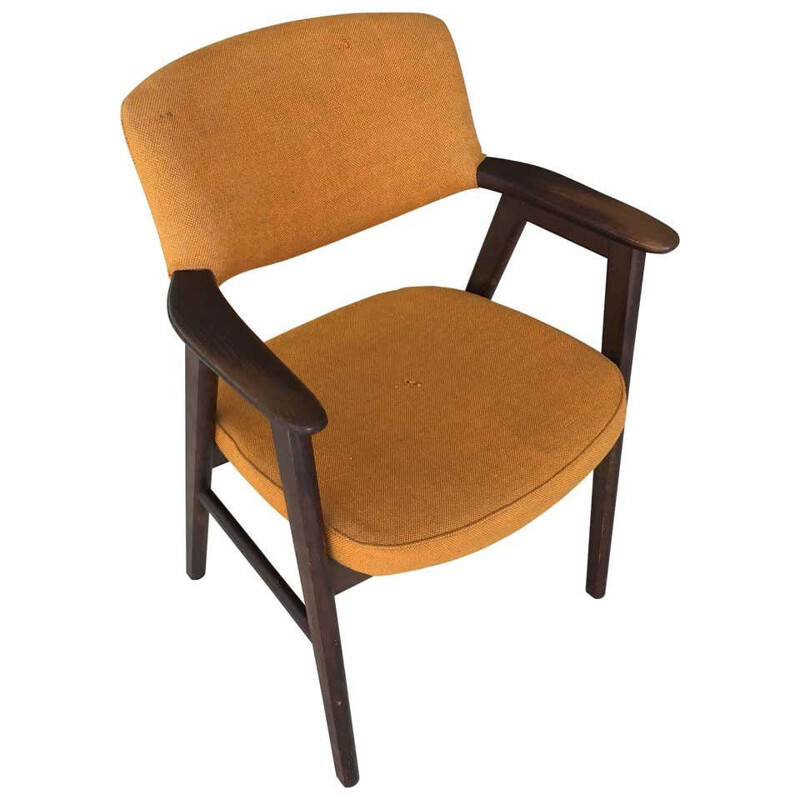 Silla de escritorio vintage de roble Erik Kirkegaard Danés 1960