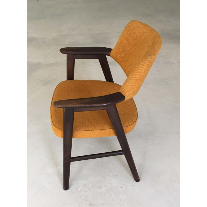 Vintage Desk Chair in Tanned Oak Erik Kirkegaard Danish 1960s