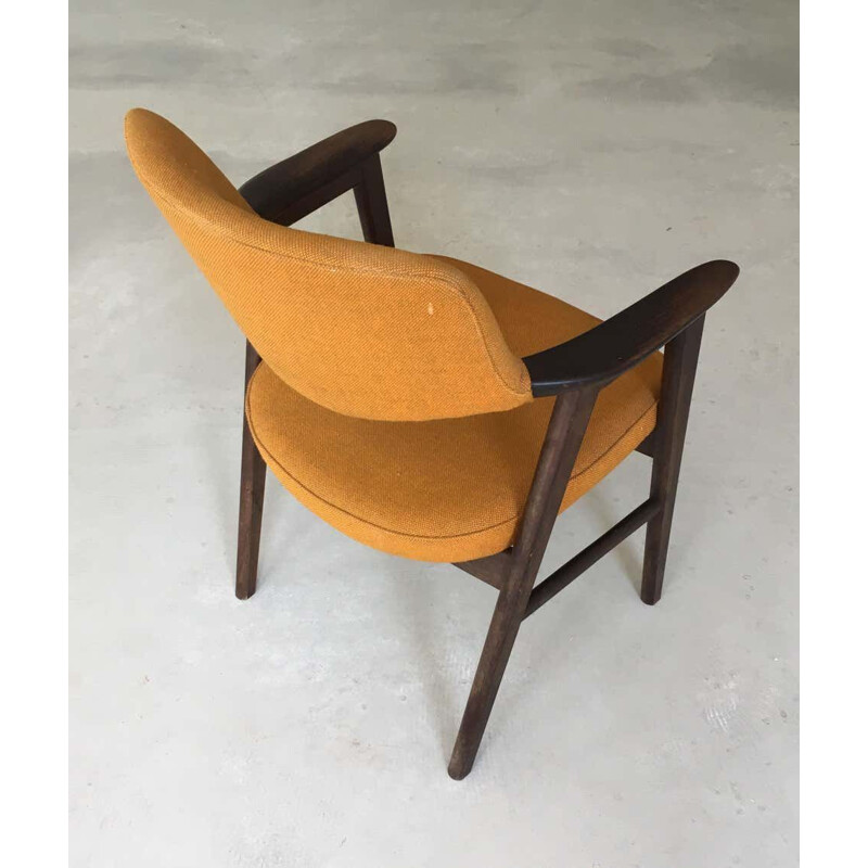 Silla de escritorio vintage de roble Erik Kirkegaard Danés 1960