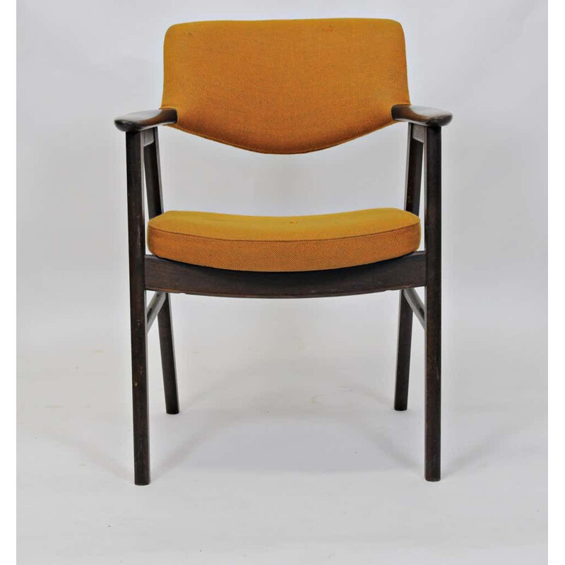 Vintage Desk Chair in Tanned Oak Erik Kirkegaard Danish 1960s