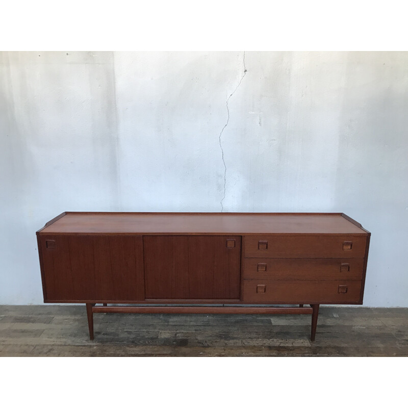 Vintage Scandinavian teak sideboard Denmark 1960