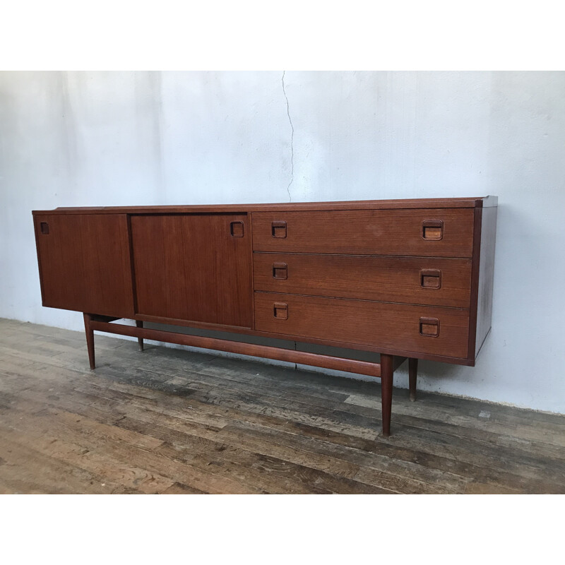 Enfilade vintage scandinave en teck Denmark 1960