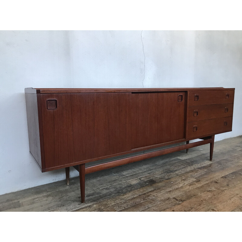 Enfilade vintage scandinave en teck Denmark 1960