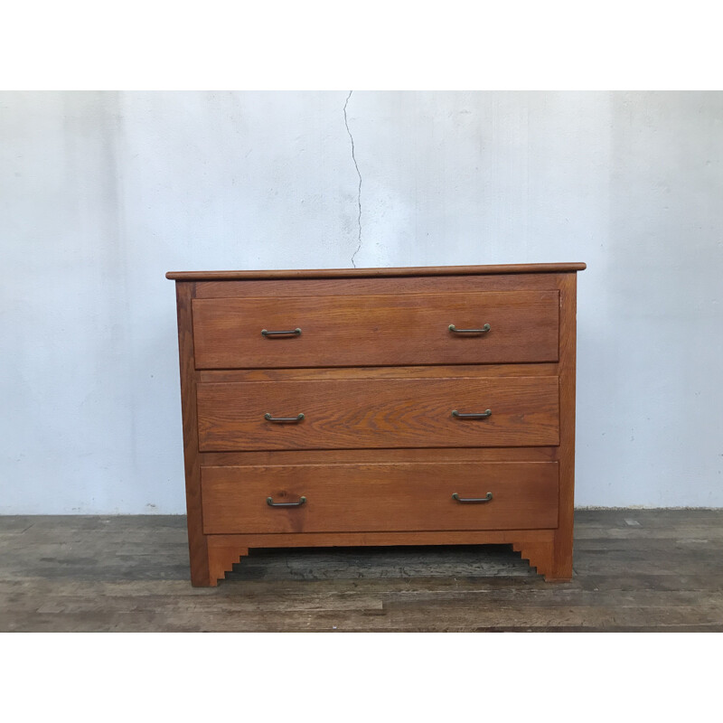 Vintage oak chest of drawers 1950