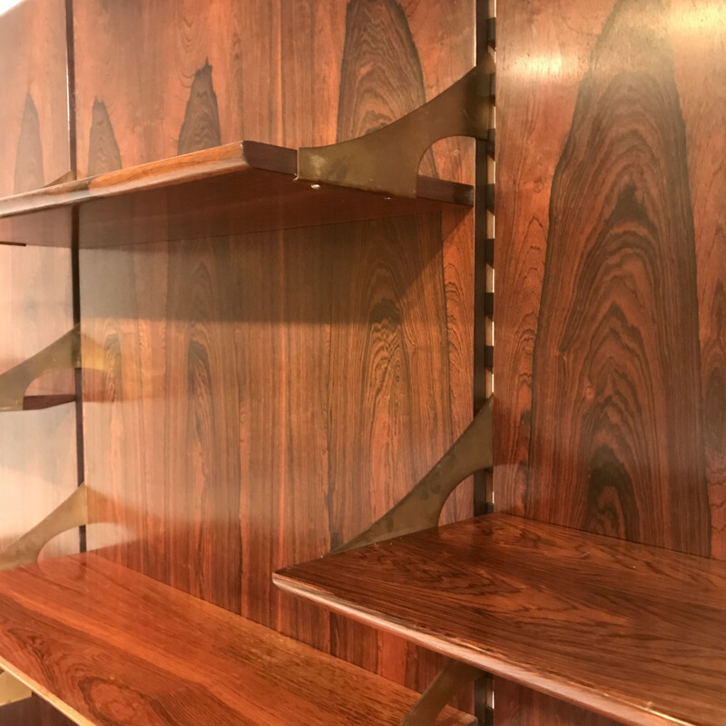 Vintage rosewood bookcase, Italy 1960