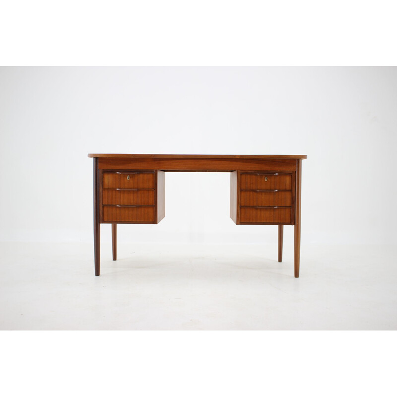 Vintage Teak Writing Desk Danish 1960s 